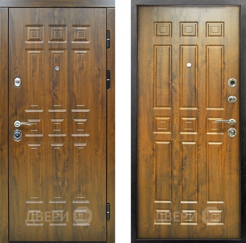 Входная металлическая Дверь Снедо Спарта 2К Винорит Темный дуб в Электроуглях