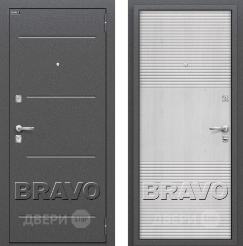 Входная металлическая Дверь Bravo Оптим Фит Pine Feelwood в Электроуглях