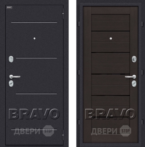 Входная металлическая Дверь Bravo Оптим Техно Eterno в Электроуглях