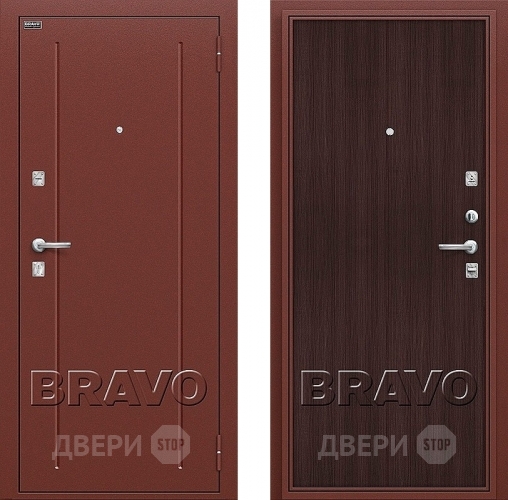 Входная металлическая Дверь Bravo Оптим Норма Wenge Veralinga в Электроуглях