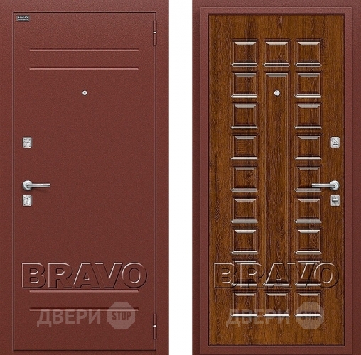 Входная металлическая Дверь Bravo Оптим Нова Французский Дуб в Электроуглях
