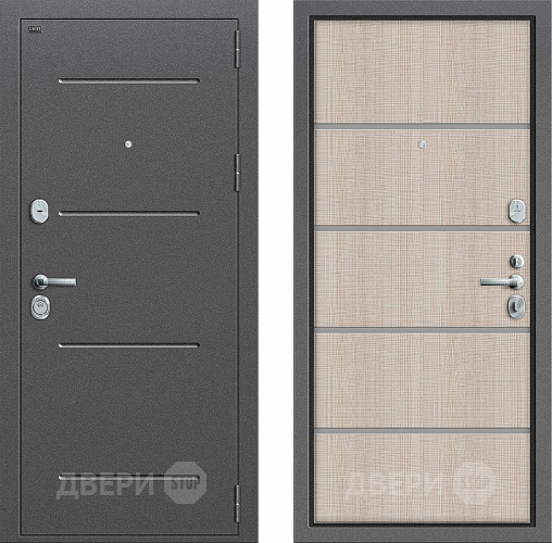 Входная металлическая Дверь Groff Т2-204 Cappuccino Crosscut в Электроуглях