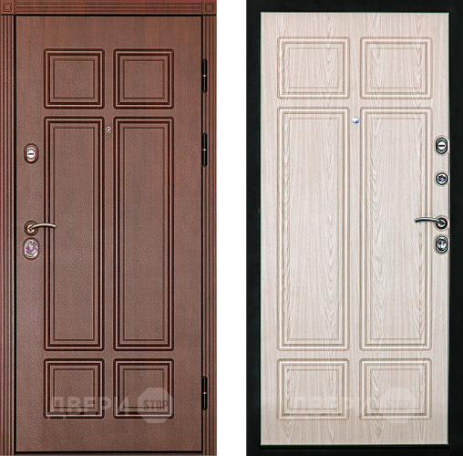 Входная металлическая Дверь (Дверной Континент) Консул Беленый дуб в Электроуглях