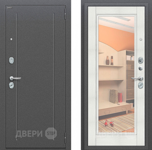 Входная металлическая Дверь Bravo Оптим Флэш Bianco Veralinga в Электроуглях