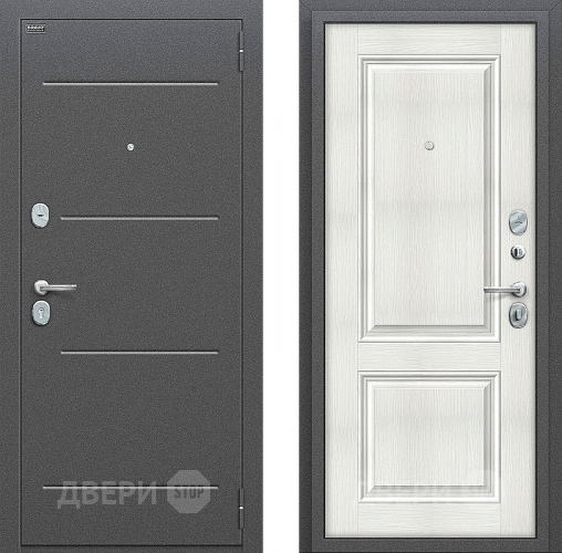 Входная металлическая Дверь Bravo Оптим Стиль Bianco Veralinga в Электроуглях