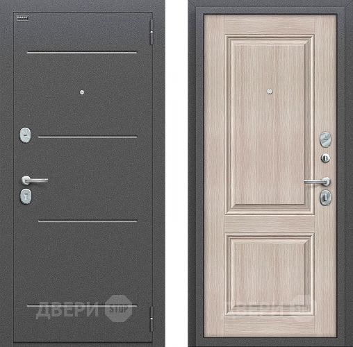 Входная металлическая Дверь Bravo Оптим Стиль Cappuccino Veralinga в Электроуглях