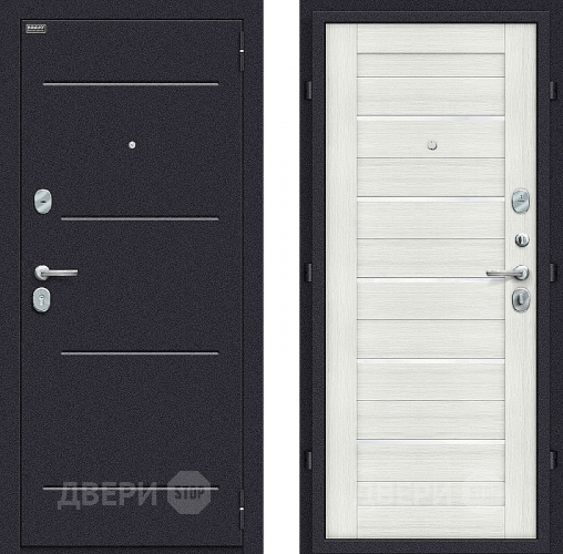 Входная металлическая Дверь Bravo Оптим Техно Bianco Veralinga в Электроуглях