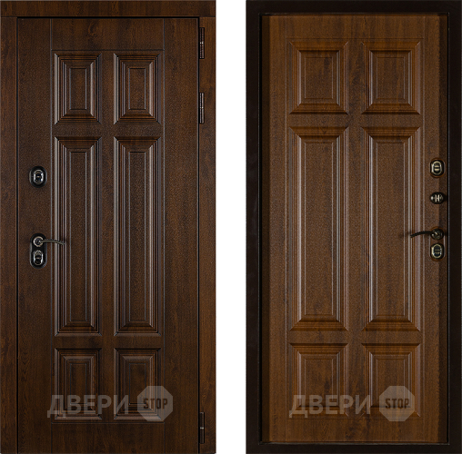 Дверь Заводская Урал ПП Лайт 3К Грецкий Орех (с терморазрывом) в Электроуглях