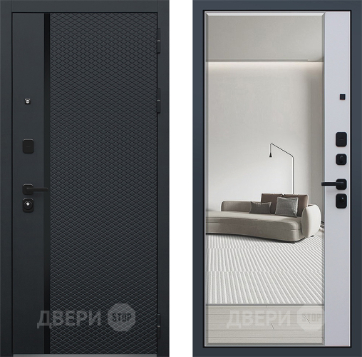 Входная металлическая Дверь АСД Ньюкасл с зеркалом в Электроуглях