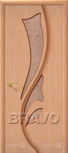 Межкомнатная дверь со стеклом Эксклюзив (Дуб) в Электроуглях