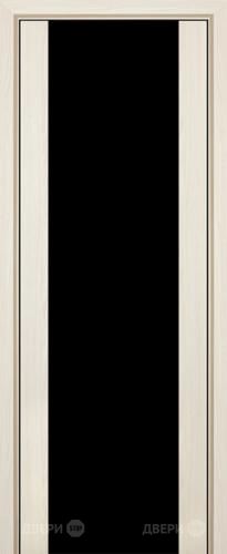 Межкомнатная дверь ProfilDoors 8X эш вайт мелинга (черный триплекс) в Электроуглях