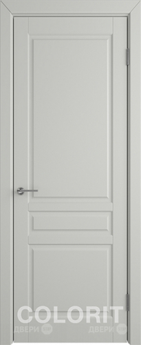 Межкомнатная дверь К2 ПГ светло-серая эмаль в Электроуглях