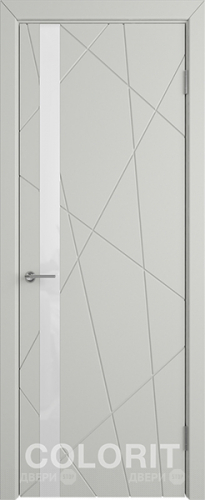 Межкомнатная дверь К5 ПО светло-серая эмаль в Электроуглях