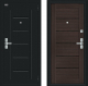 Входная металлическая Дверь Bravo Райт Букле черное/Wenge Veralinga в Электроуглях