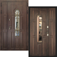 Входная металлическая Дверь Дверной Континент Лион Двустворчатая Темный орех в Электроуглях