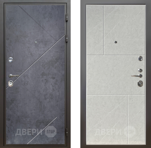 Входная металлическая Дверь Шелтер (SHELTER) Комфорт Бетон урбан индиго 9 Гранит лава лайт в Электроуглях