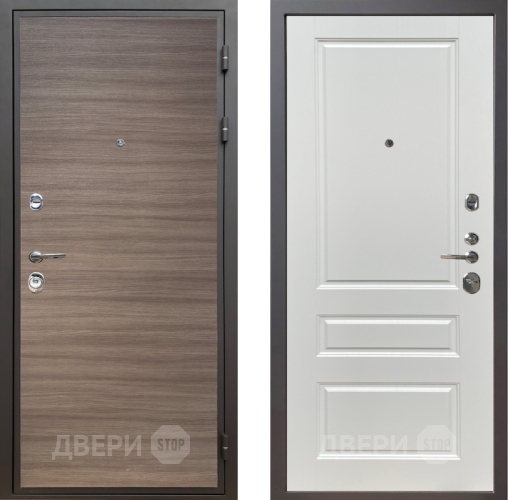 Дверь Шелтер (SHELTER) Комфорт Дуб тоскано поперечный 1 Белый ясень в Электроуглях