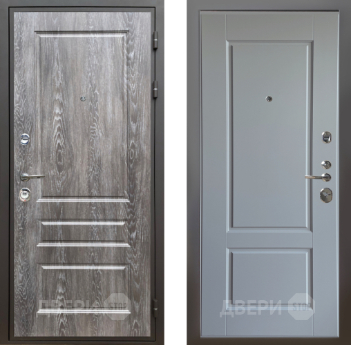 Входная металлическая Дверь Шелтер (SHELTER) Комфорт Дуб шале серебро 6 Силк Маус в Электроуглях