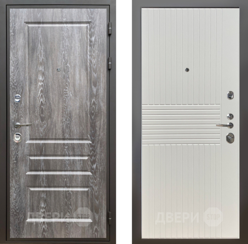 Входная металлическая Дверь Шелтер (SHELTER) Комфорт Дуб шале серебро 10 Силк Сноу в Электроуглях