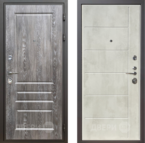 Входная металлическая Дверь Шелтер (SHELTER) Комфорт Дуб шале серебро 11 Бетон крем в Электроуглях