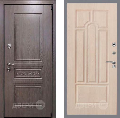 Входная металлическая Дверь Рекс (REX) Пренмиум-S FL-58 Беленый дуб в Электроуглях