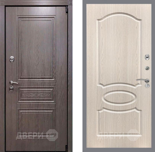 Дверь Рекс (REX) Пренмиум-S FL-128 Беленый дуб в Электроуглях