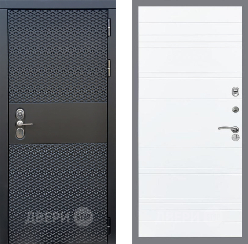 Входная металлическая Дверь Стоп БЛЭК CISA Лайн Силк Сноу в Электроуглях