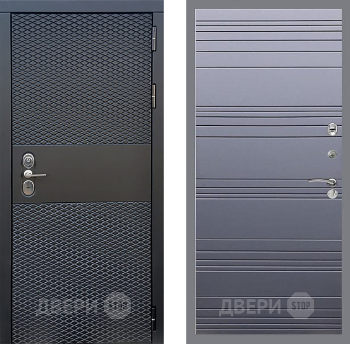 Входная металлическая Дверь Стоп БЛЭК CISA Лайн Силк титан в Электроуглях