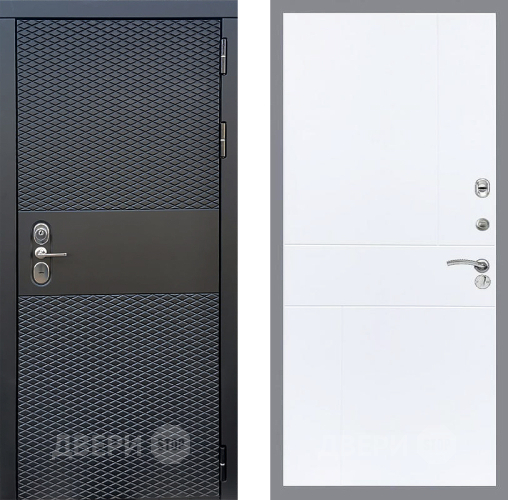 Входная металлическая Дверь Стоп БЛЭК CISA ФЛ-290 Силк Сноу в Электроуглях