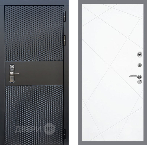 Входная металлическая Дверь Стоп БЛЭК CISA ФЛ-291 Силк Сноу в Электроуглях