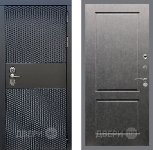 Входная металлическая Дверь Стоп БЛЭК CISA ФЛ-117 Штукатурка графит в Электроуглях