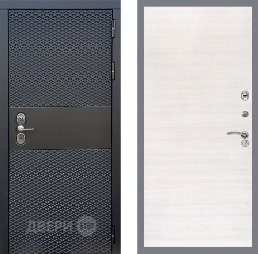 Входная металлическая Дверь Стоп БЛЭК CISA Гладкая Акация светлая в Электроуглях