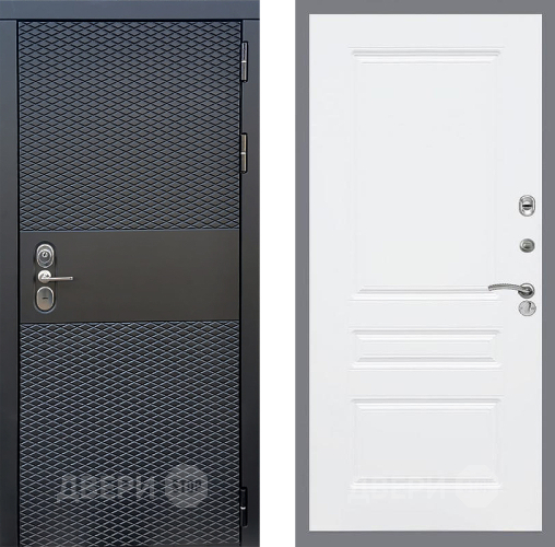 Входная металлическая Дверь Стоп БЛЭК CISA ФЛ-243 Силк Сноу в Электроуглях