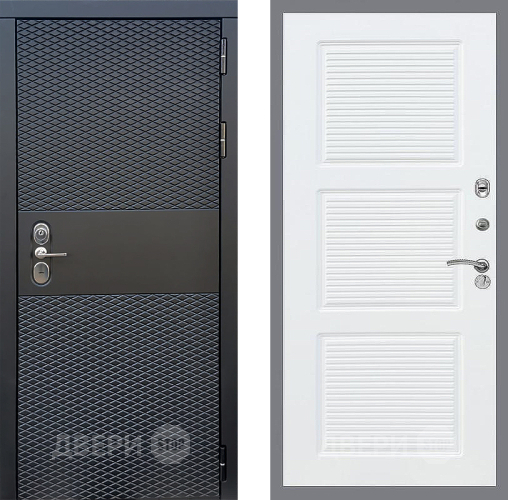 Входная металлическая Дверь Стоп БЛЭК CISA ФЛ-1 Силк Сноу в Электроуглях