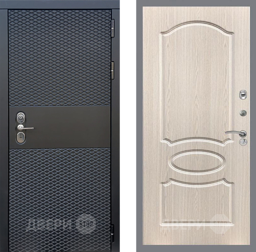 Входная металлическая Дверь Стоп БЛЭК CISA ФЛ-128 Беленый дуб в Электроуглях