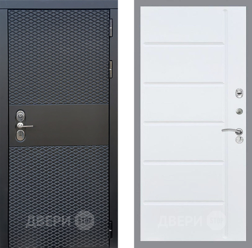 Входная металлическая Дверь Стоп БЛЭК CISA ФЛ-102 Белый ясень в Электроуглях