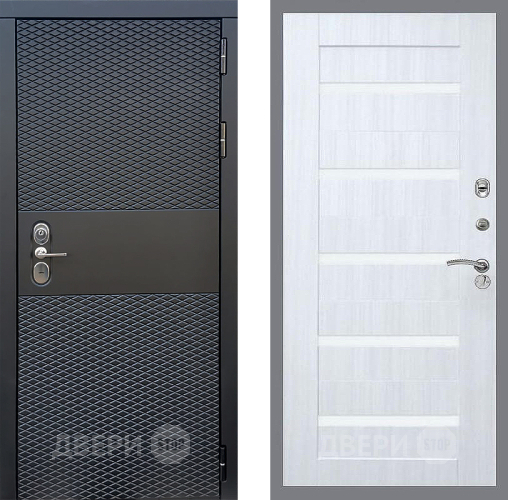 Входная металлическая Дверь Стоп БЛЭК CISA СБ-14 Сандал белый в Электроуглях