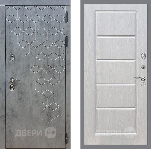 Входная металлическая Дверь Стоп БЕТОН ФЛ-39 Лиственница беж в Электроуглях