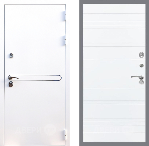 Входная металлическая Дверь Стоп Лайн Вайт Лайн Силк Сноу в Электроуглях