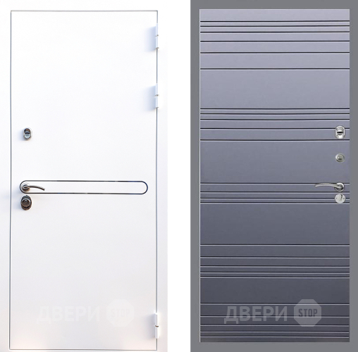 Входная металлическая Дверь Стоп Лайн Вайт Лайн Силк титан в Электроуглях
