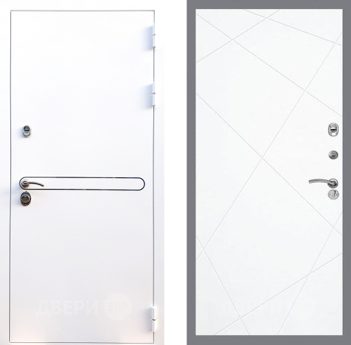 Входная металлическая Дверь Стоп Лайн Вайт ФЛ-291 Силк Сноу в Электроуглях