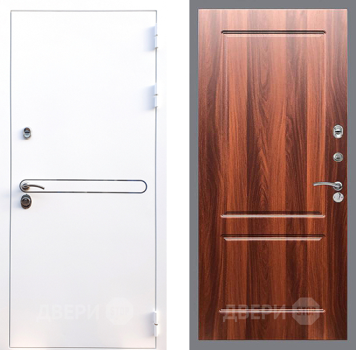 Входная металлическая Дверь Стоп Лайн Вайт ФЛ-117 Итальянский орех в Электроуглях
