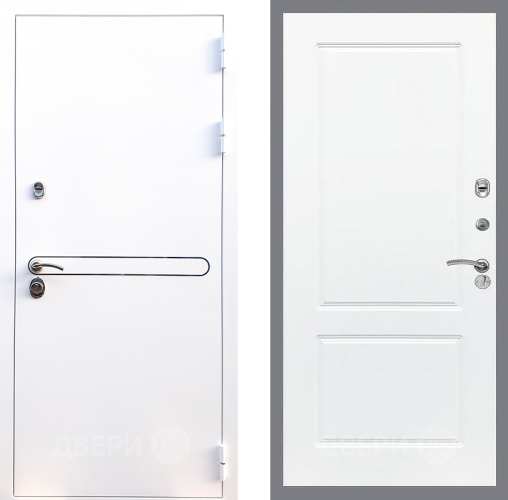 Входная металлическая Дверь Стоп Лайн Вайт ФЛ-117 Силк Сноу в Электроуглях