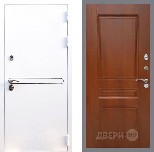 Входная металлическая Дверь Стоп Лайн Вайт ФЛ-243 Итальянский орех в Электроуглях
