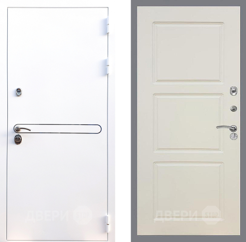 Входная металлическая Дверь Стоп Лайн Вайт ФЛ-3 Шампань в Электроуглях