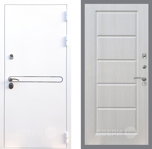 Входная металлическая Дверь Стоп Лайн Вайт ФЛ-39 Лиственница беж в Электроуглях