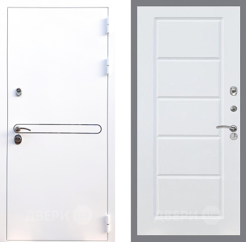 Входная металлическая Дверь Стоп Лайн Вайт ФЛ-39 Силк Сноу в Электроуглях