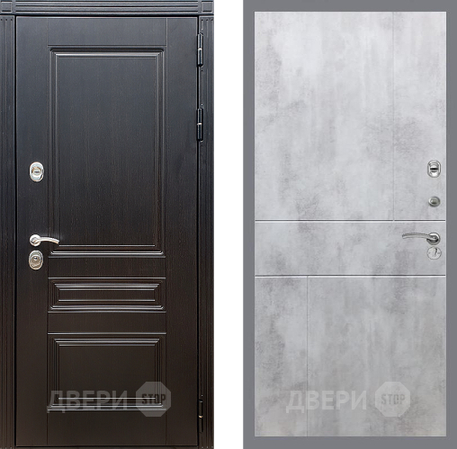 Входная металлическая Дверь Стоп МЕГАПОЛИС ФЛ-290 Бетон светлый в Электроуглях