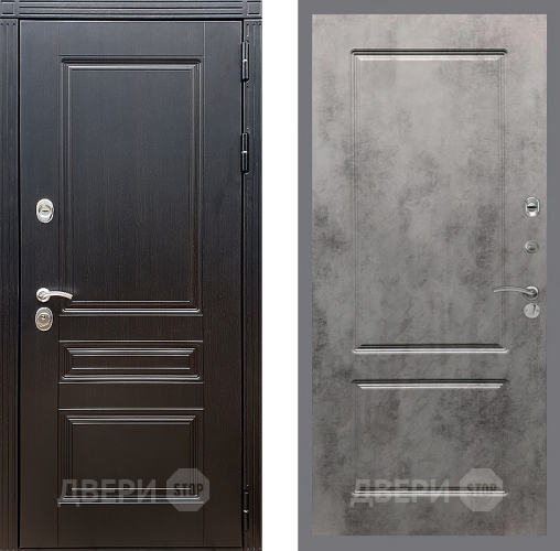 Входная металлическая Дверь Стоп МЕГАПОЛИС ФЛ-117 Бетон темный в Электроуглях