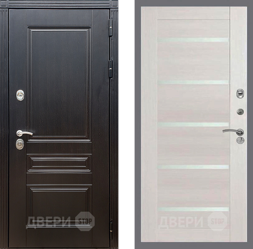 Входная металлическая Дверь Стоп МЕГАПОЛИС СБ-14 Лиственница беж в Электроуглях